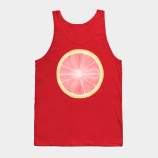 Grapefruit Citrus Circle Slice Tank Top